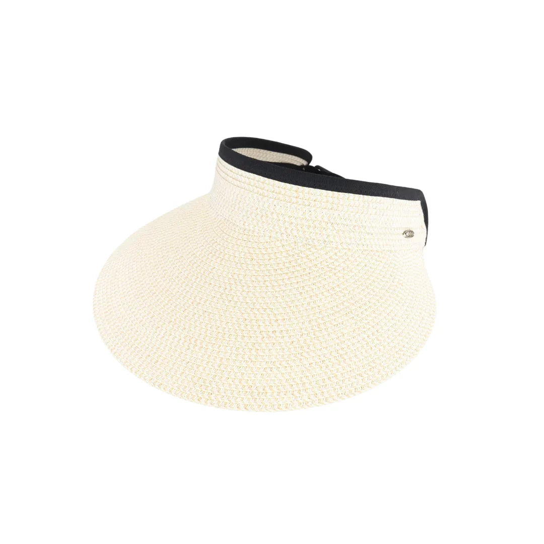 Adjustable Straw C.C Sun Visor offers a lightweight, breathable design ideal for sun protection during outdoor activities. Crafted from natural straw, it provides effective shade while maintaining comfort. Its adjustable strap ensures a secure, customized fit, making it suitable for various head sizes. This visor combines functionality with a classic look, perfect for gardening, beach days, or casual wear under the sun.