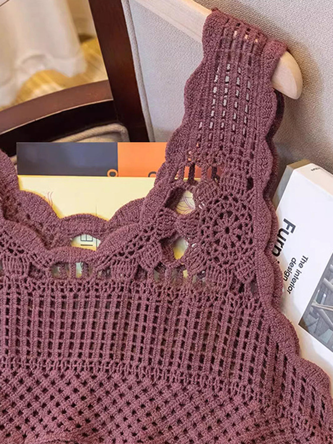Openwork Scoop Neck Tank - Charming Charlie