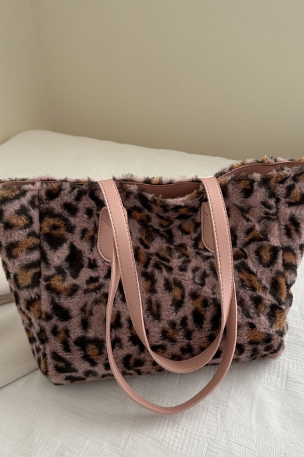 Leopard Fluff Tote Bag - Charming Charlie