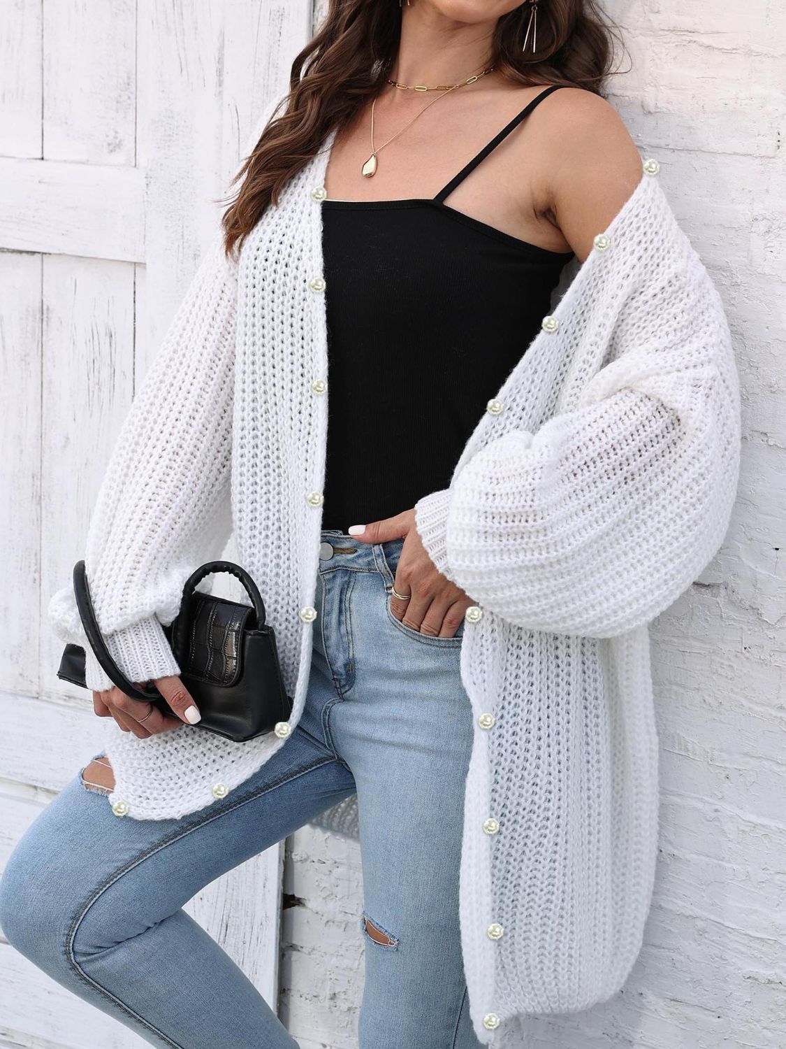Open Front Long Sleeve Cardigan - Charming Charlie
