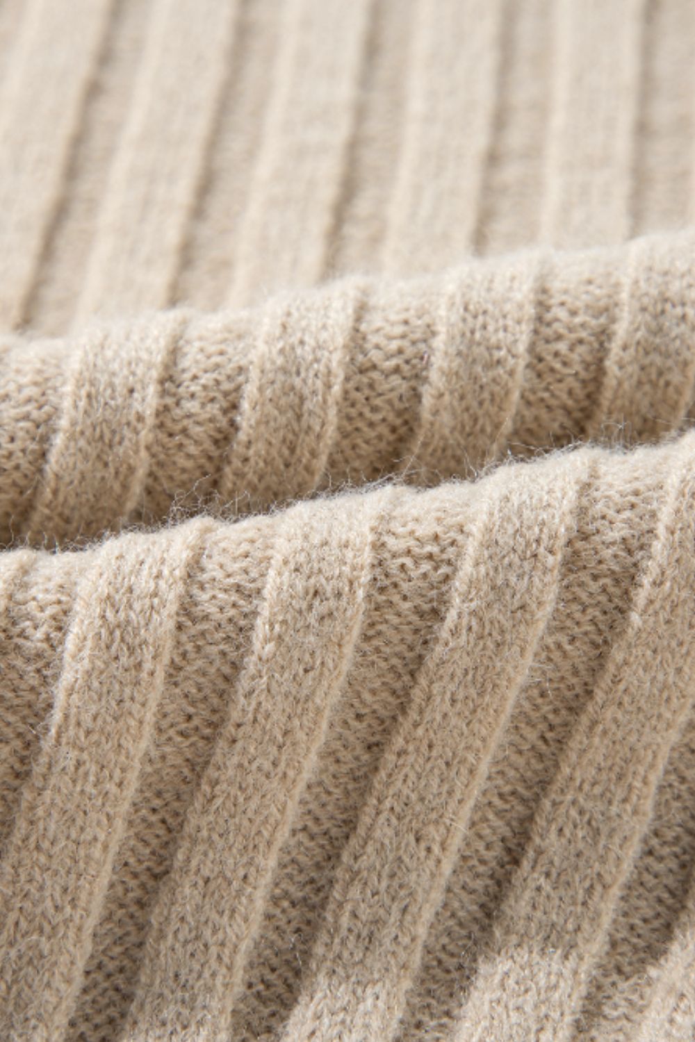Cable-Knit Color Block Round Neck Sweater - Charming Charlie
