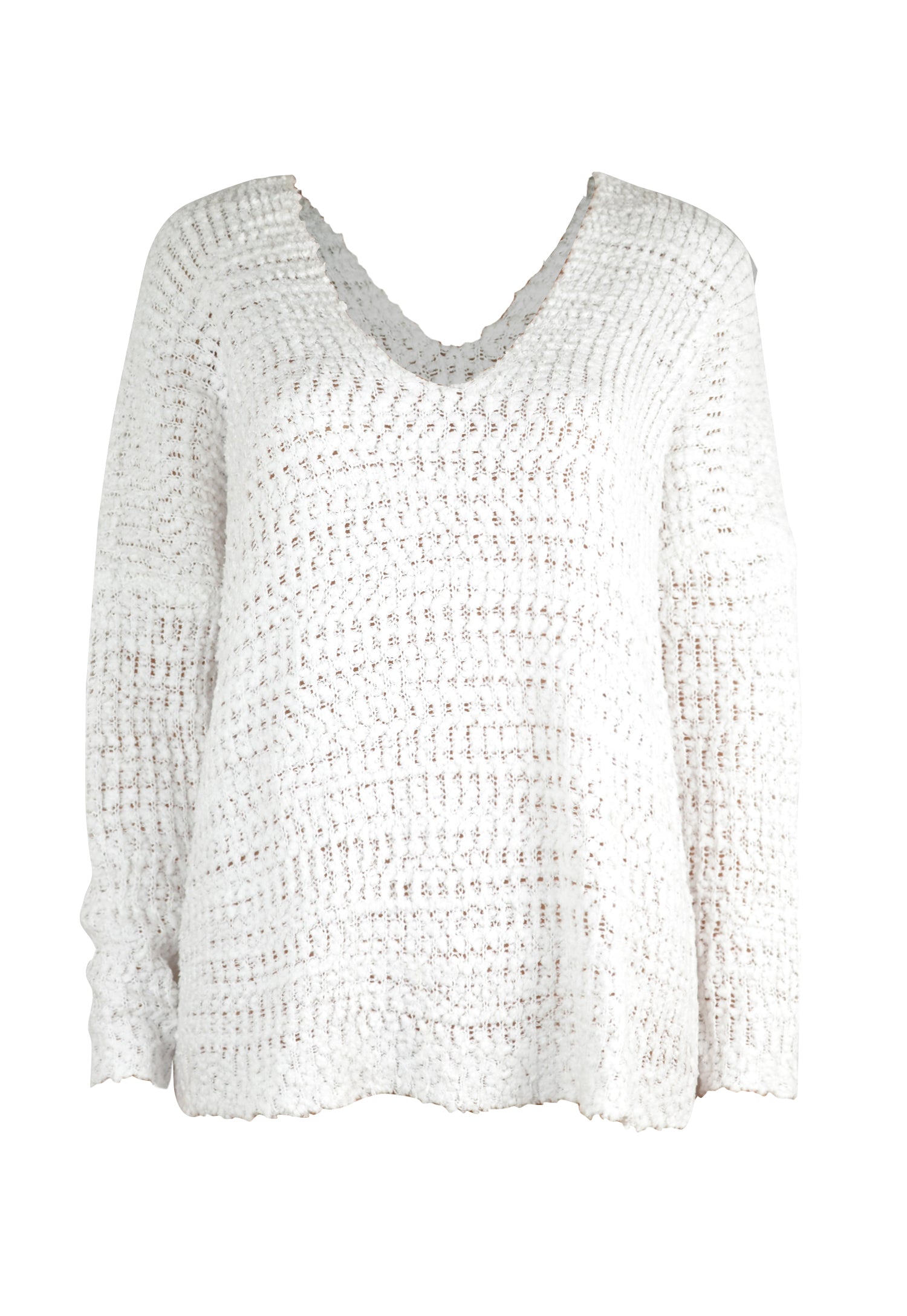 Angel Wings Single Shoulder Long Sleeve Sweater - Charming Charlie