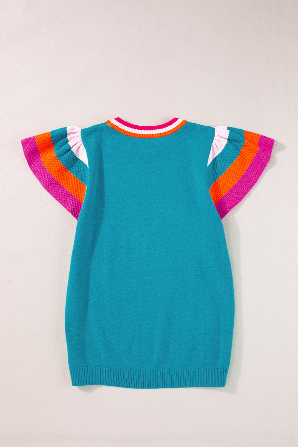 Color Block Round Neck Knit Top - Charming Charlie