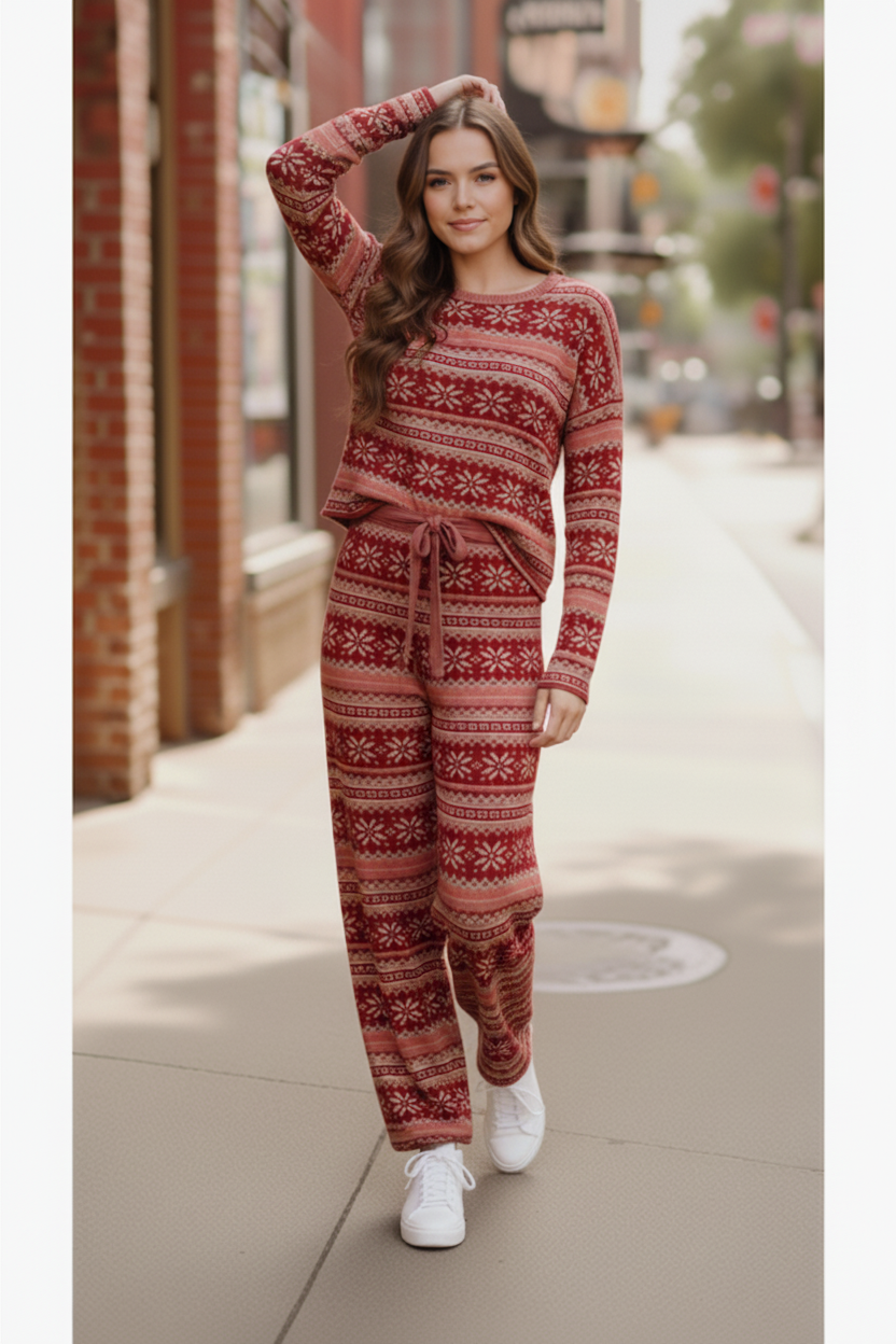 Red Holiday Fair Isle Set - Charming Charlie