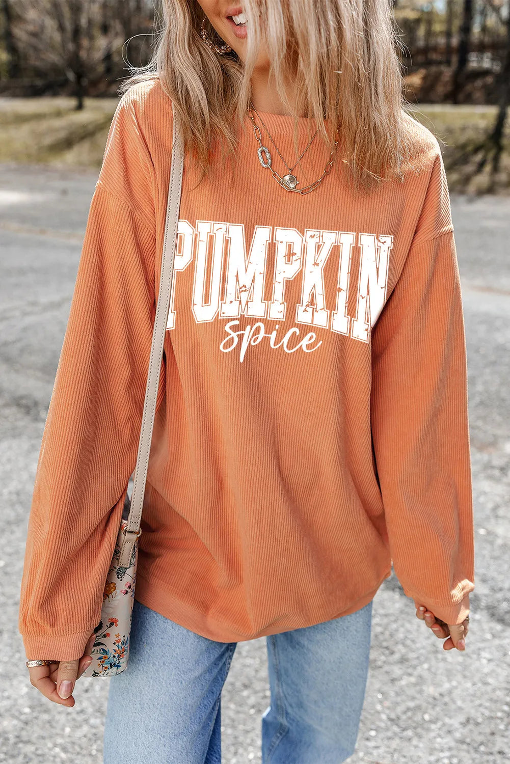 Letter Graphic Long Sleeve Sweatshirt - Charming Charlie