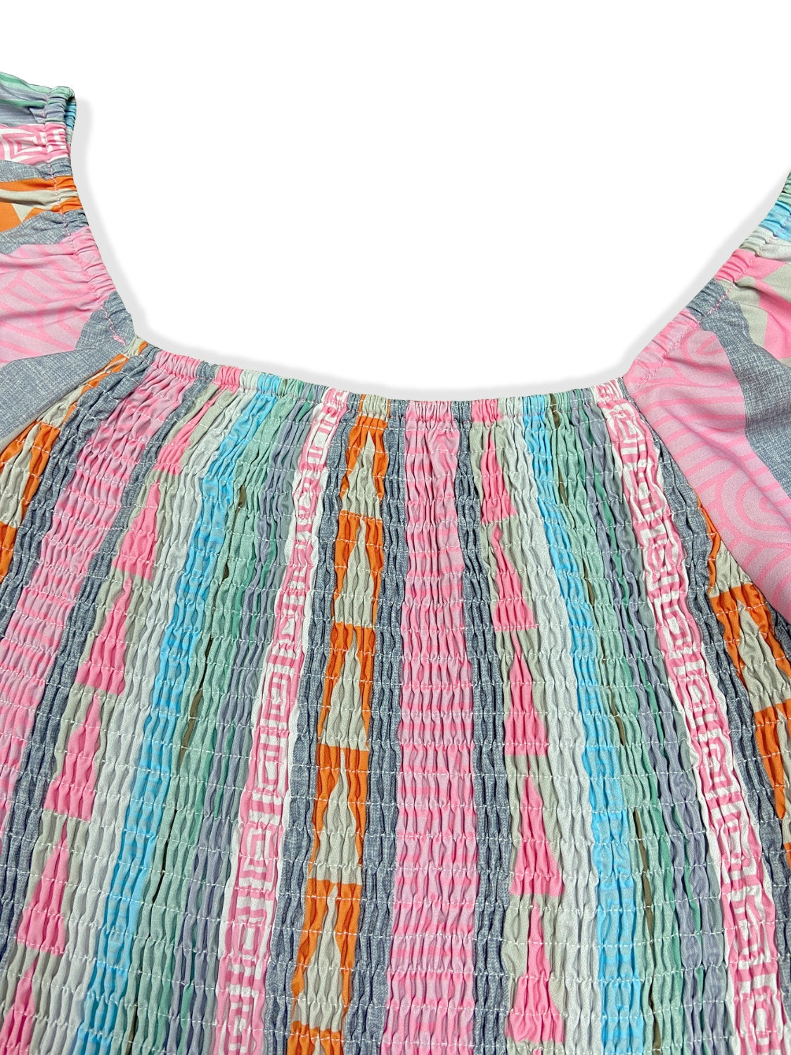 Ruffled Striped Long Sleeve Dress - Charming Charlie