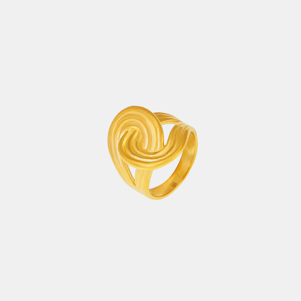 18K Gold-Plated Twisted Ring - Charming Charlie