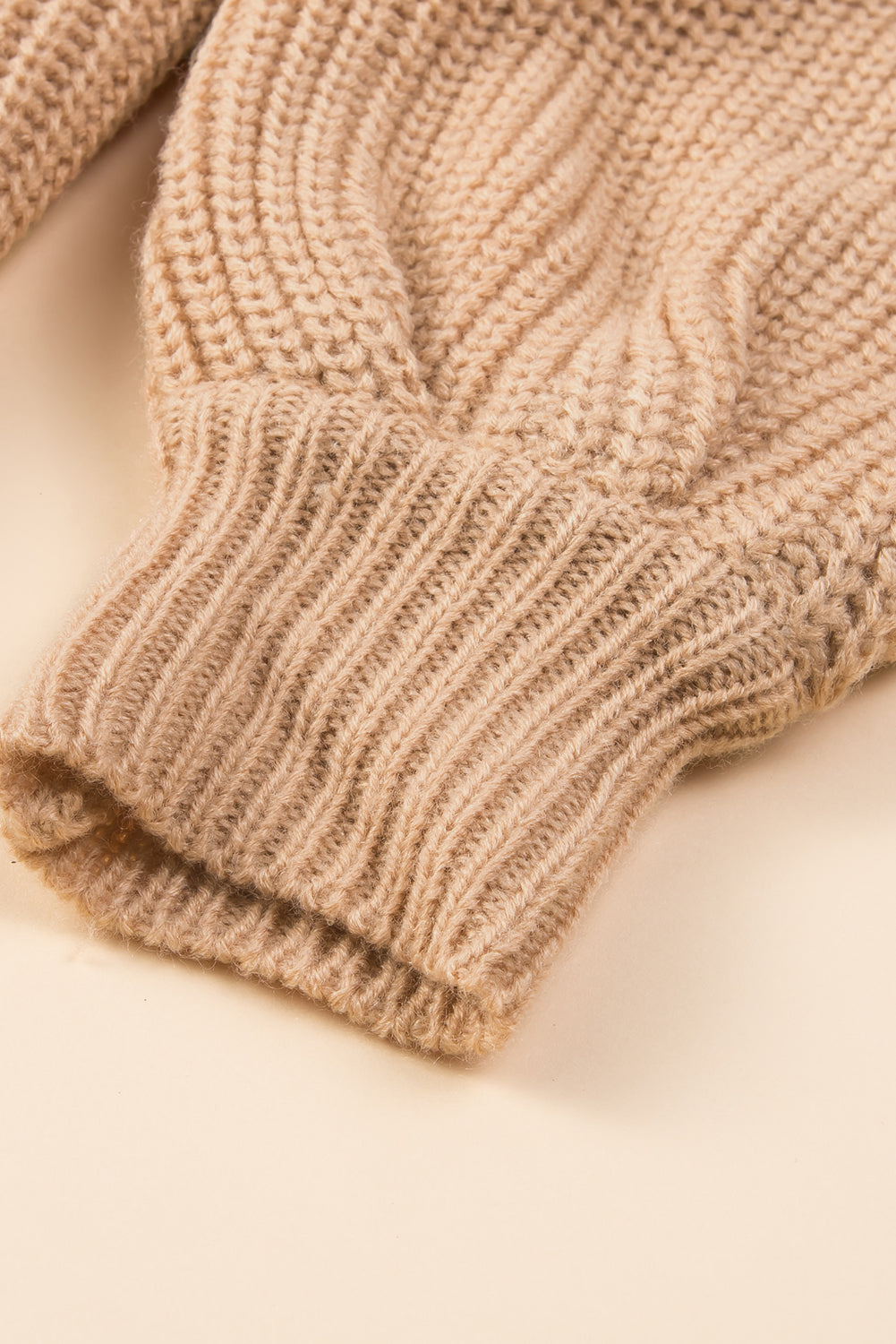Color Block Round Neck Drop Shoulder Sweater - Charming Charlie