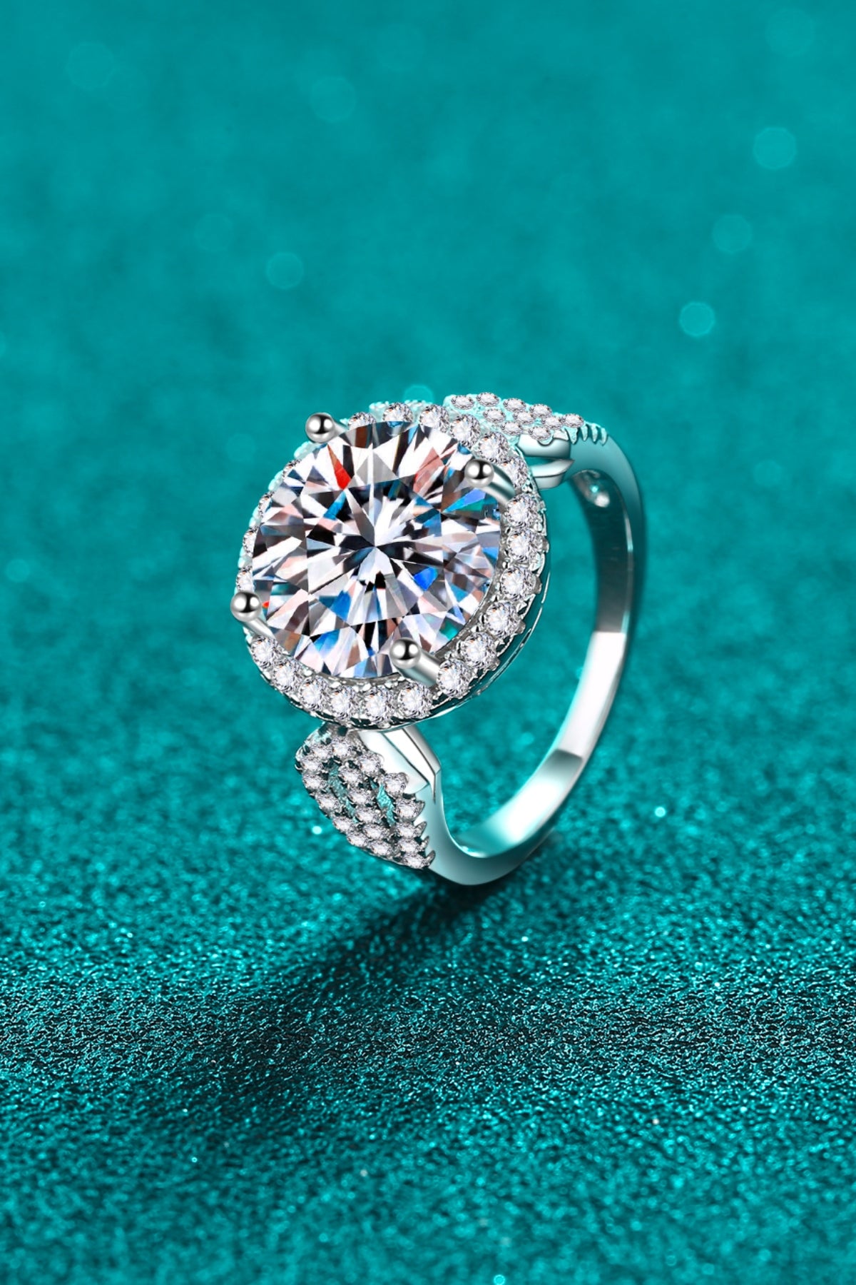 5 Carat Moissanite 925 Sterling Silver Ring - Charming Charlie
