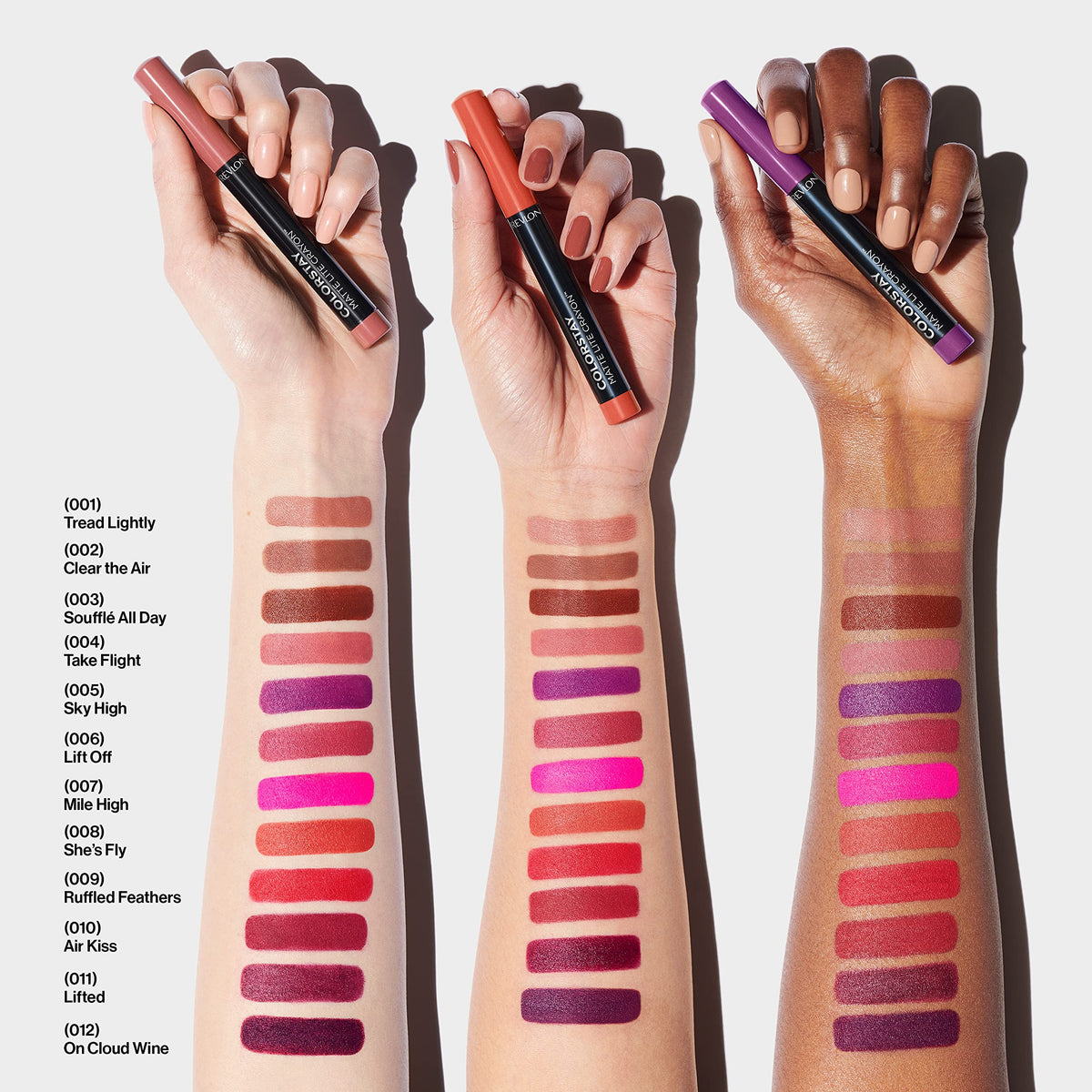 REVLON ColorStay Matte Lite Crayon Lipstick with Built-in Sharpener, Longlasting Non-Drying Matte Formula, Transfer-Proof Lipcolor - Charming Charlie