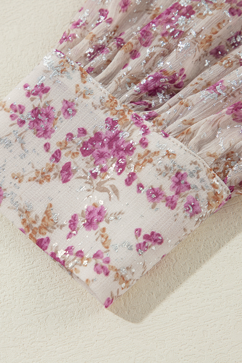 Printed Collared Neck Long Sleeve Shirt - Charming Charlie