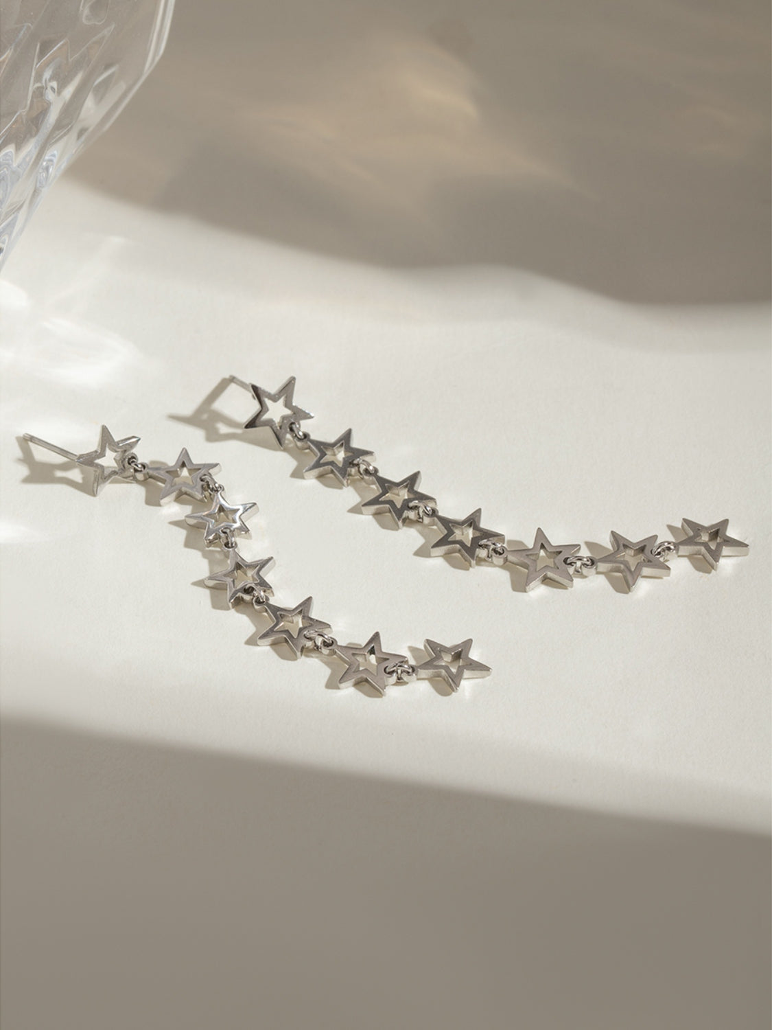 Stainless Steel Cutout Star Earrings - Charming Charlie