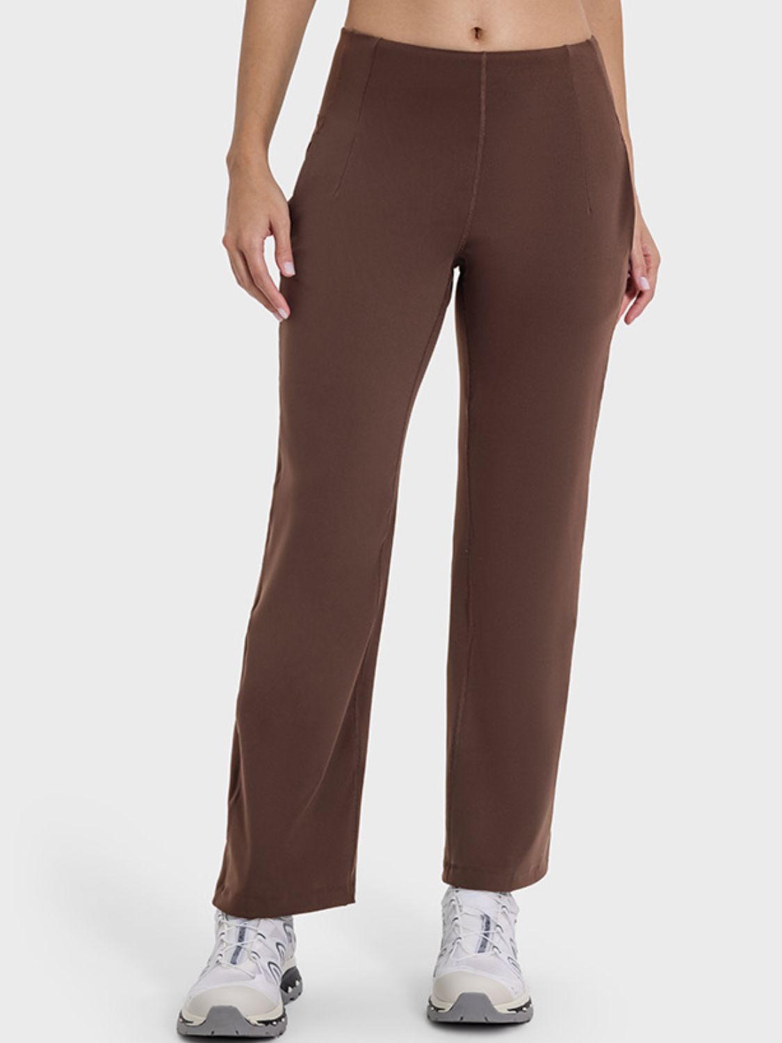 Pocketed High Waist Active Pants - Charming Charlie
