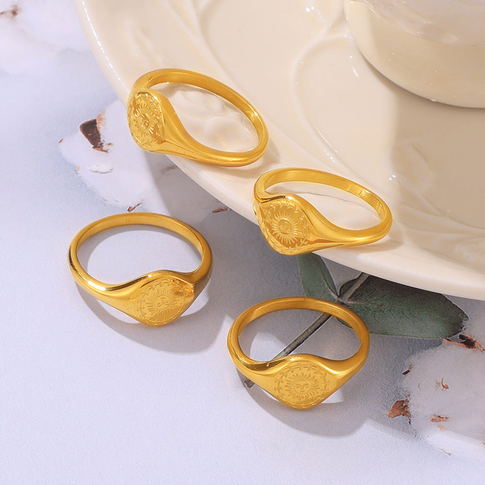 18K Gold-Plated Sun Ring - Charming Charlie