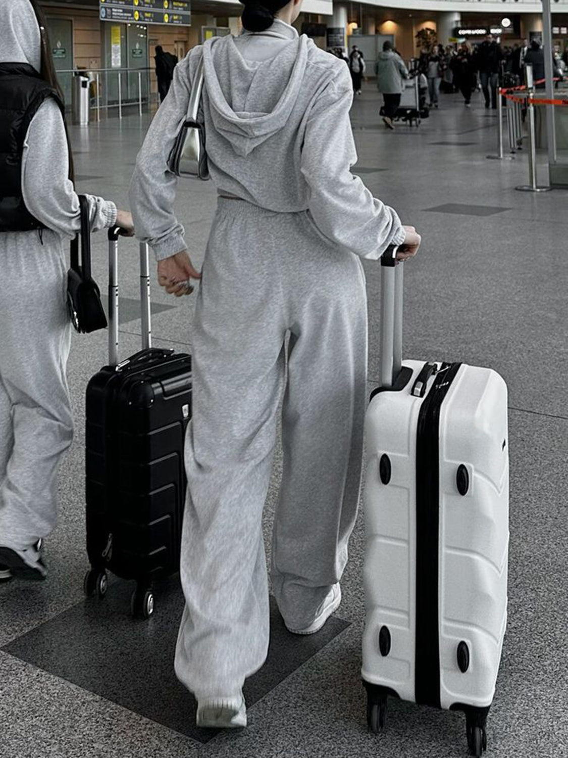 Zip Up Hoodie and Pocketed Pants Set - Charming Charlie