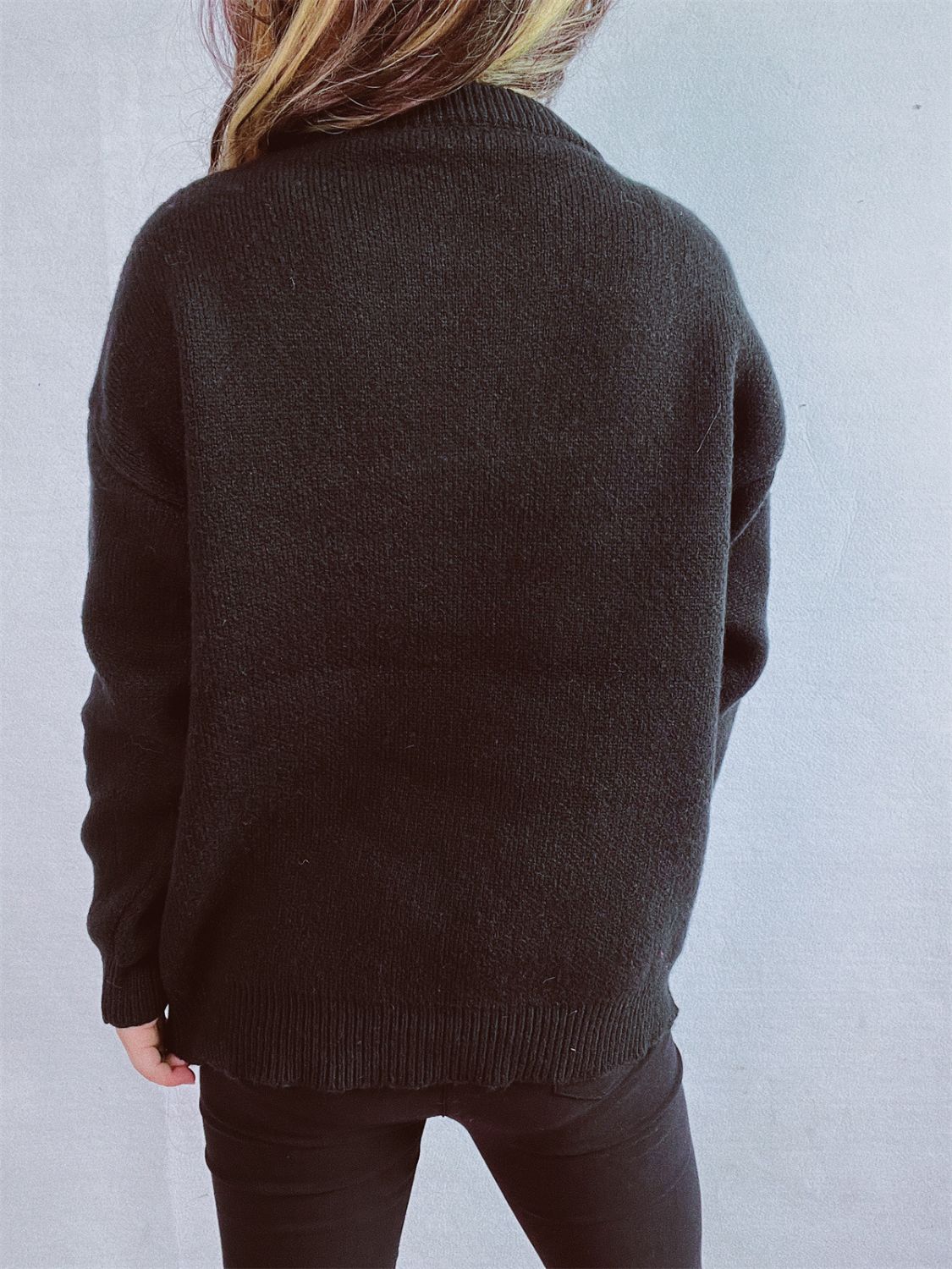 Christmas Tree Round Neck Long Sleeve Sweater - Charming Charlie