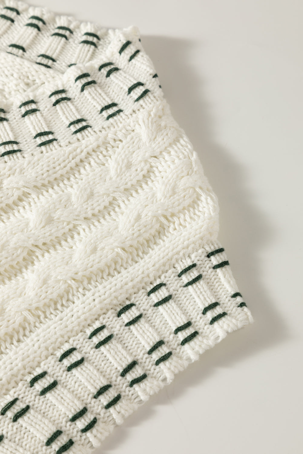 Cable-Knit V-Neck Sweater Vest - Charming Charlie