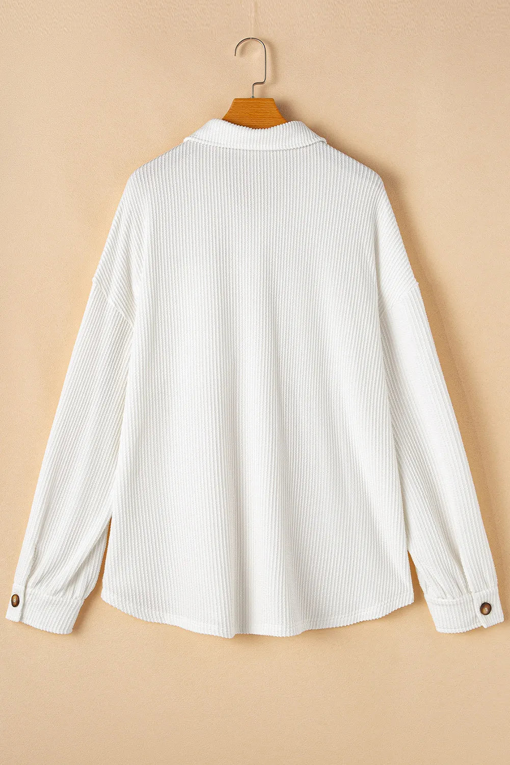 Plus Size Button Up Long Sleeve Jacket - Charming Charlie