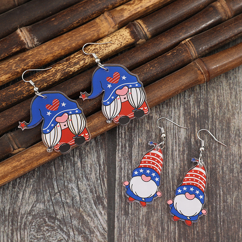2 Pair Acrylic Gnome Earrings - Charming Charlie