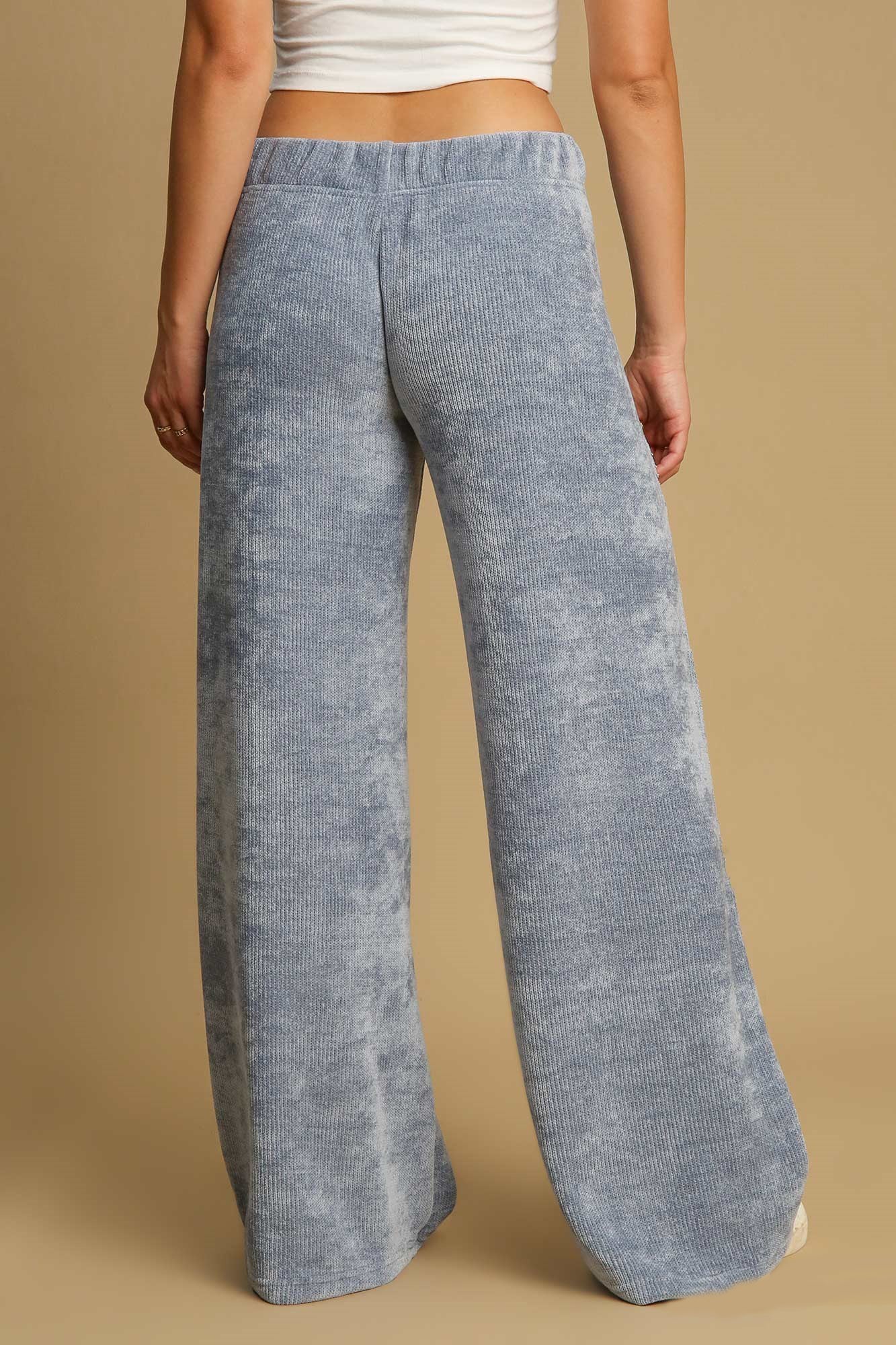 Umgee Elastic Waist Wide Leg Pants - Charming Charlie