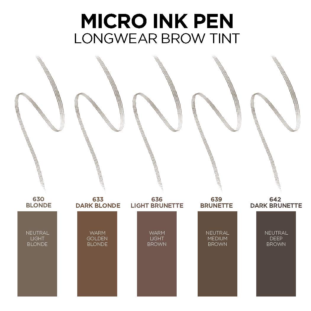 L'Oreal Paris Brow Stylist Micro Ink Pen by Brow Stylist, Up to 48HR Wear - Charming Charlie