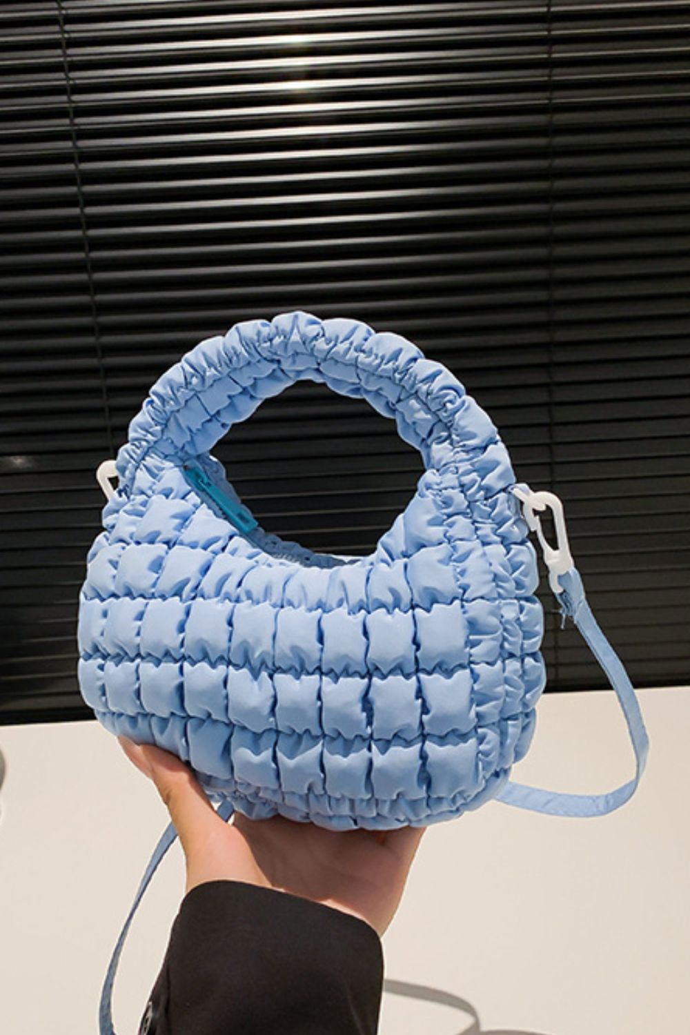 Quilted Puffy Removable Strap Crossbody Bag - Charming Charlie