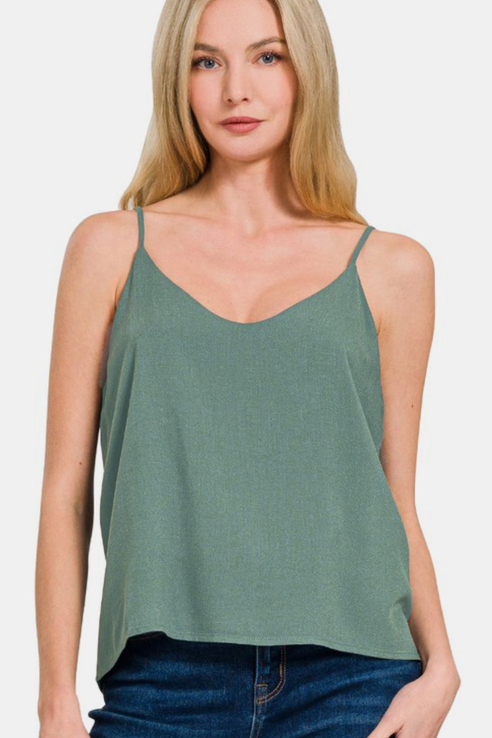 Zenana Two Layered Spaghetti Strap Cami - Charming Charlie