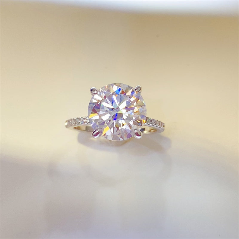 5 Carat Moissanite 925 Sterling Silver Ring - Charming Charlie