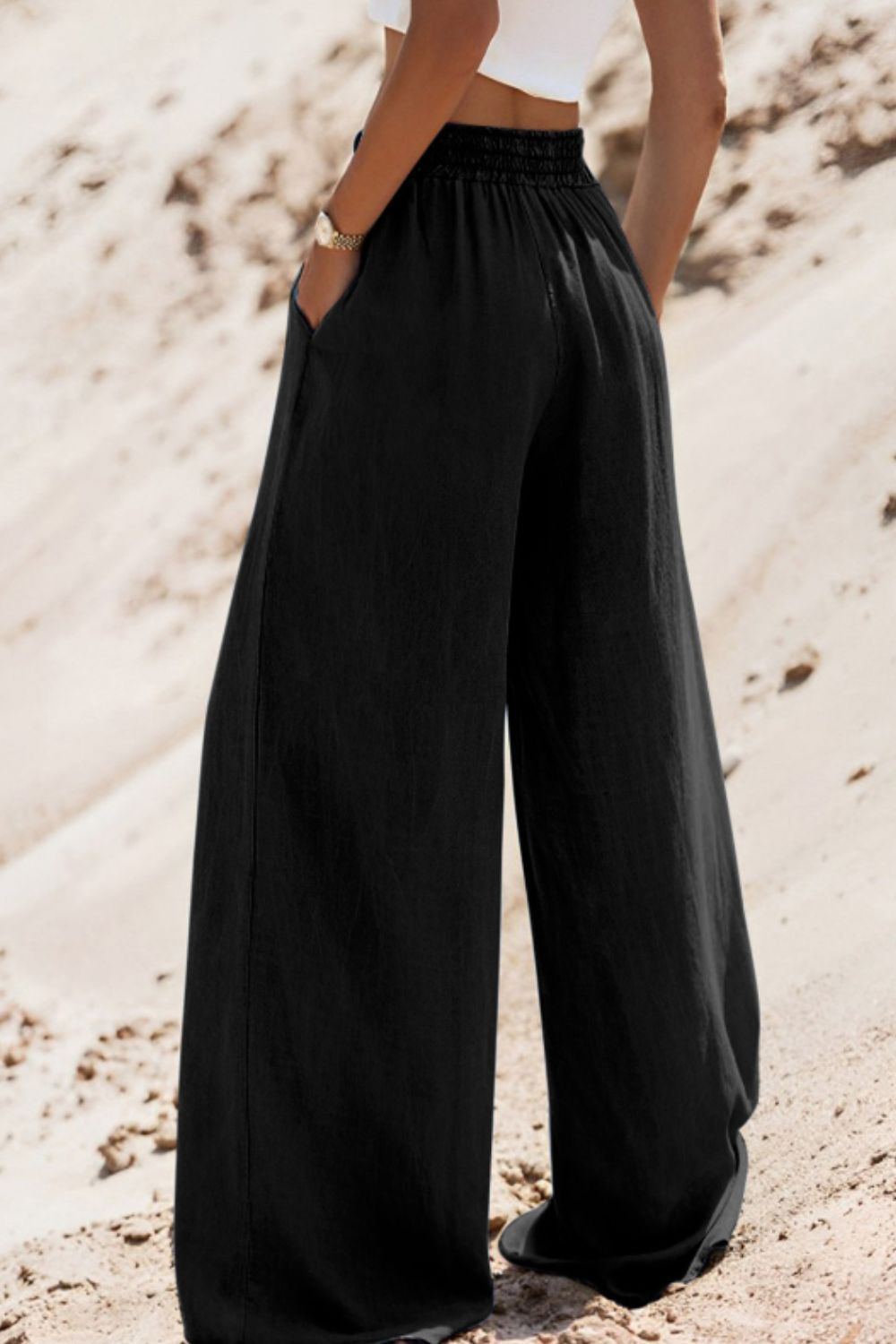Drawstring Wide Leg Jeans - Charming Charlie
