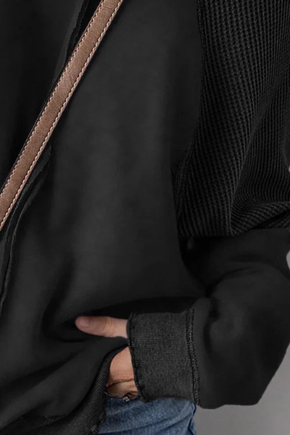 Exposed Seam Long Sleeve Sweatshirt - Charming Charlie
