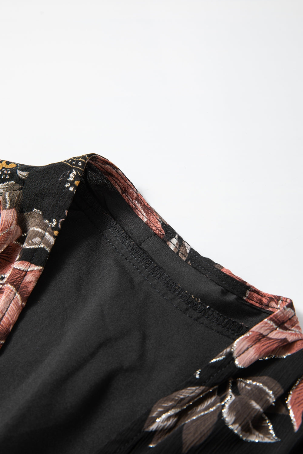 Printed Surplice Long Sleeve Blouse - Charming Charlie