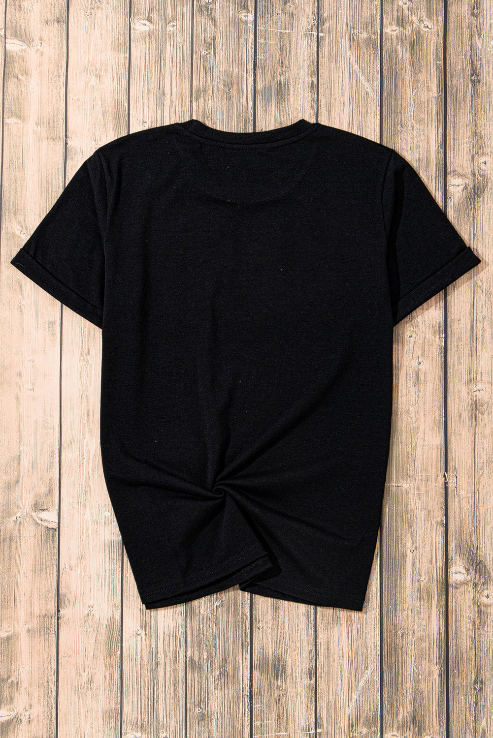 Rhinestone Heart Round Neck Short Sleeve T-Shirt - Charming Charlie