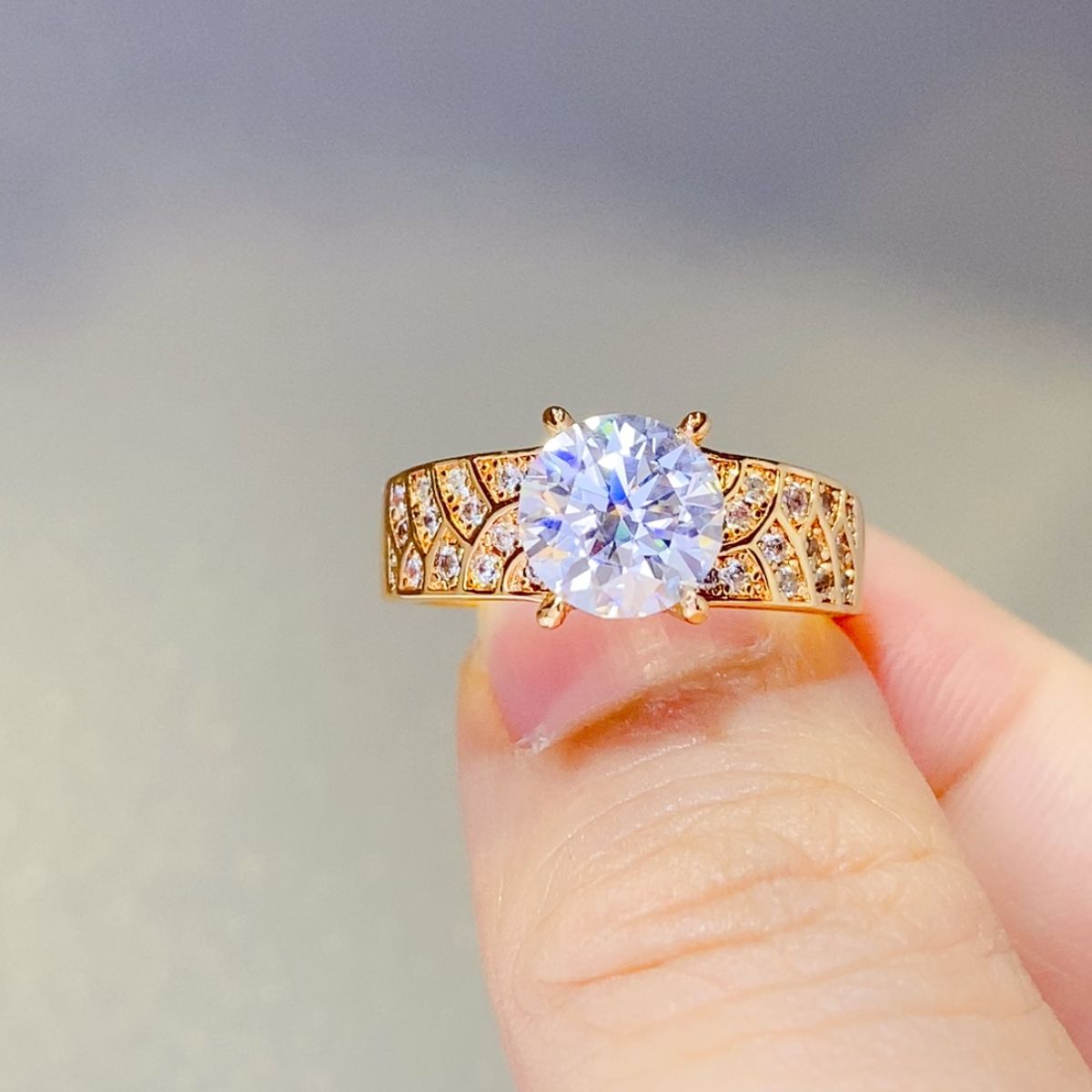 1.5 Carat 925 Sterling Silver Moissanite Ring - Charming Charlie