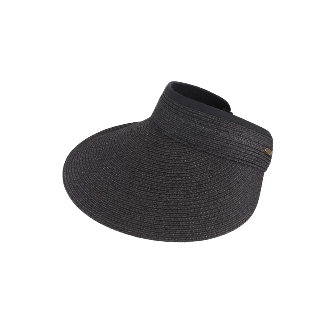 Blended Straw C.C Sun Visor offers expert sun protection with a lightweight, breathable design crafted from blended straw. Its open-top style ensures ventilation while shielding your face from harmful UV rays, making it ideal for outdoor activities. Adjustable fit provides comfort and stability, combining functionality with a classic, natural look.