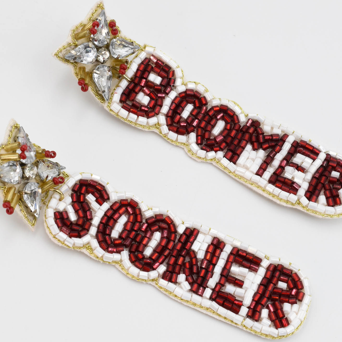 Boomer Sooner Beaded/Jeweled Earrings T24 - Charming Charlie