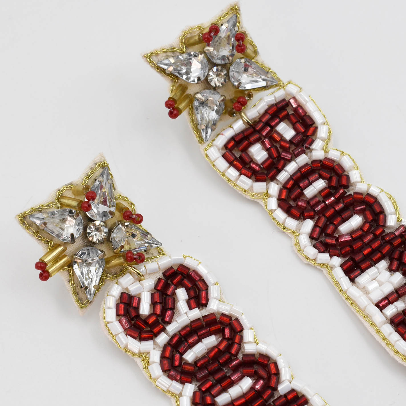 Boomer Sooner Beaded/Jeweled Earrings T24 - Charming Charlie