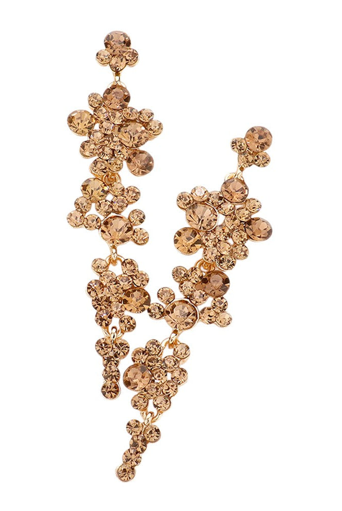 Pearl Crystal Rhinestone Vine Drop Evening Earrings. Get ready with these bright earrings, put on a pop of color to complete your ensemble. Perfect for adding just the right amount of shimmer & shine and a touch of class to special events. Perfect Birthday Gift, Anniversary Gift, Mother's Day Gift, Graduation Gift.