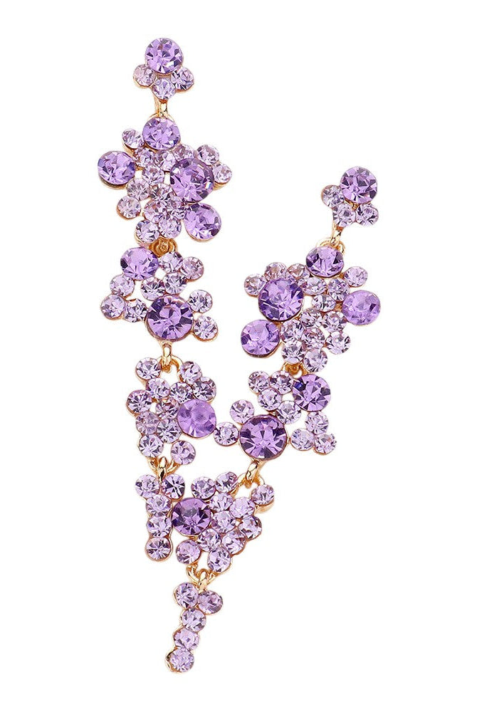 Pearl Crystal Rhinestone Vine Drop Evening Earrings. Get ready with these bright earrings, put on a pop of color to complete your ensemble. Perfect for adding just the right amount of shimmer & shine and a touch of class to special events. Perfect Birthday Gift, Anniversary Gift, Mother's Day Gift, Graduation Gift.