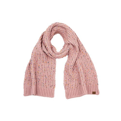 Rose C.C Confetti Lightweight Speckled Knit Scarf Winter Scarf, Accent your look with this soft, highly versatile rectangular scarf, gives many options to dress up your attire, goes well with everything from jeans and a tee to work trousers and a sweater. A great wardrobe staple. Elevate your wardrobe with this special item