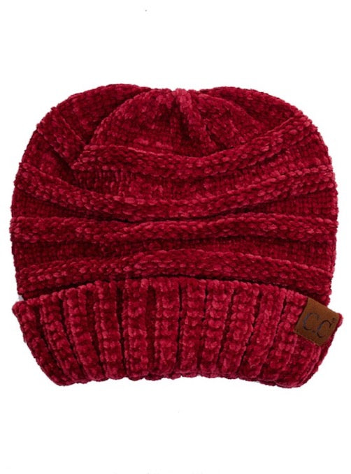 Burgundy C.C Oversized Chenille Knitted Beanie Stylish Comfy Warm Winter Hat; reach for this classic toasty hat to keep you nice n warm in the chilly winter weather, the wintry touch finish to your outfit. Perfect Gift Birthday, Christmas, Holiday, Anniversary, Stocking Stuffer, Secret Santa, Valentine's Day, Loved One, BFF