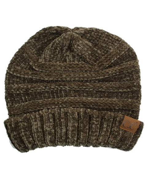 New Olive C.C Oversized Chenille Knitted Beanie Stylish Comfy Warm Winter Hat; reach for this classic toasty hat to keep you nice n warm in the chilly winter weather, the wintry touch finish to your outfit. Perfect Gift Birthday, Christmas, Holiday, Anniversary, Stocking Stuffer, Secret Santa, Valentine's Day, Loved One, BFF