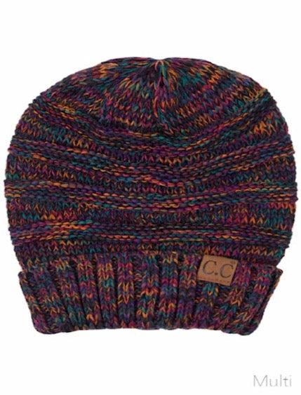 Multi C.C Slouchy Two-Tone Detailed Knitted Beanie Comfy Warm Winter Hat; reach for this classic toasty hat to keep you nice n warm in the chilly winter weather, the wintry touch finish to your outfit. Perfect Gift Birthday, Christmas, Holiday, Anniversary, Stocking Stuffer, Secret Santa, Valentine's Day, Loved One, BFF