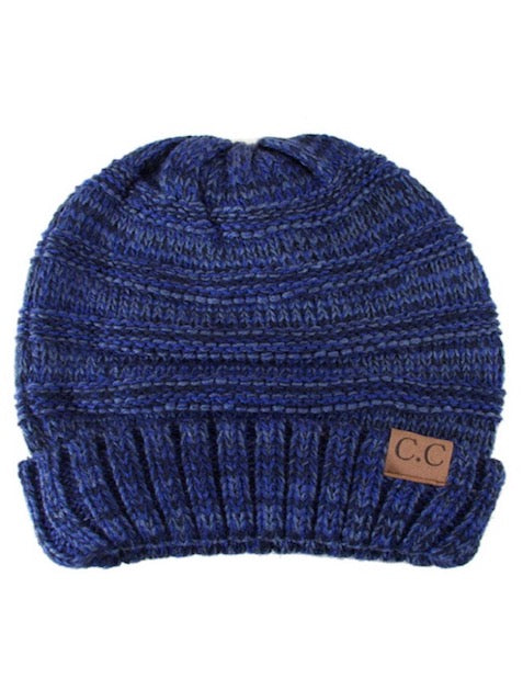 Navy C.C Slouchy Two-Tone Detailed Knitted Beanie Comfy Warm Winter Hat; reach for this classic toasty hat to keep you nice n warm in the chilly winter weather, the wintry touch finish to your outfit. Perfect Gift Birthday, Christmas, Holiday, Anniversary, Stocking Stuffer, Secret Santa, Valentine's Day, Loved One, BFF