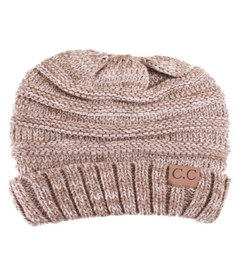 Taupe C.C Slouchy Two-Tone Detailed Knitted Beanie Comfy Warm Winter Hat; reach for this classic toasty hat to keep you nice n warm in the chilly winter weather, the wintry touch finish to your outfit. Perfect Gift Birthday, Christmas, Holiday, Anniversary, Stocking Stuffer, Secret Santa, Valentine's Day, Loved One, BFF