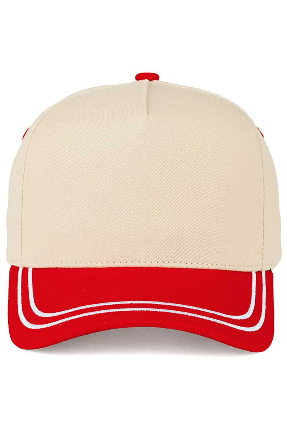 Red This C.C Two Tone with Retro Stripe Cotton Trucker Cap is the definition of understated cool. Crafted from breathable canvas with a structured crown and curved brim, it’s the perfect throw-on-and-go hat for everyday errands, long drives, or laid-back weekends. The two-tone color block design adds a modern twist, while the adjustable snapback ensures all-day comfort and fit.