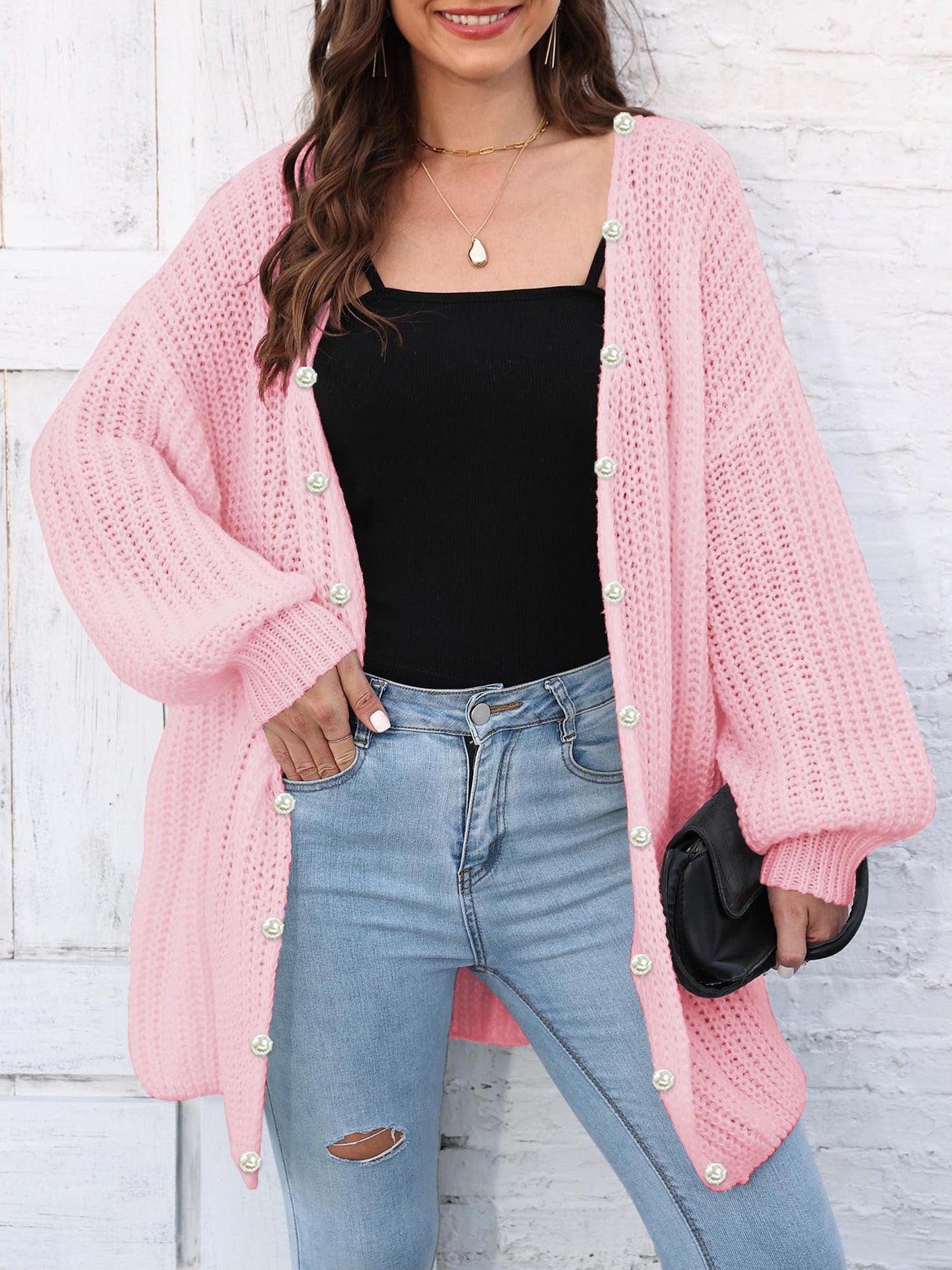 Open Front Long Sleeve Cardigan - Charming Charlie