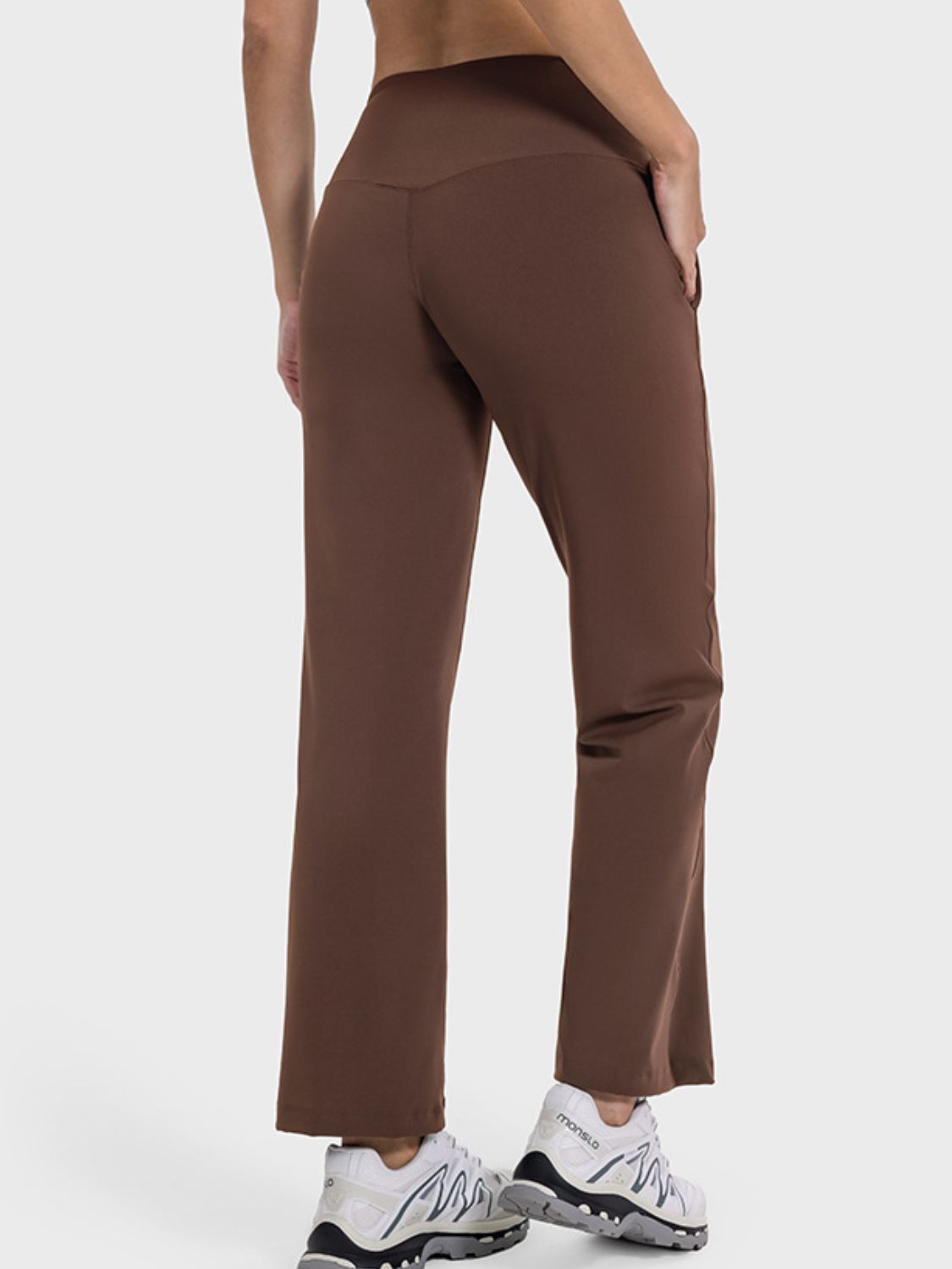 Pocketed High Waist Active Pants - Charming Charlie