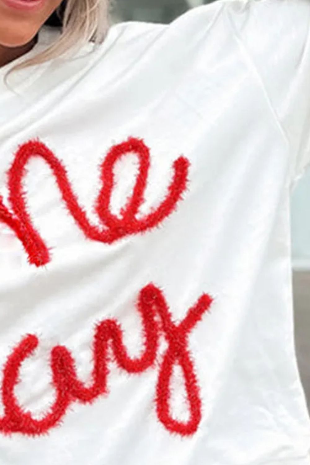 Round Neck Long Sleeve Sweatshirt - Charming Charlie