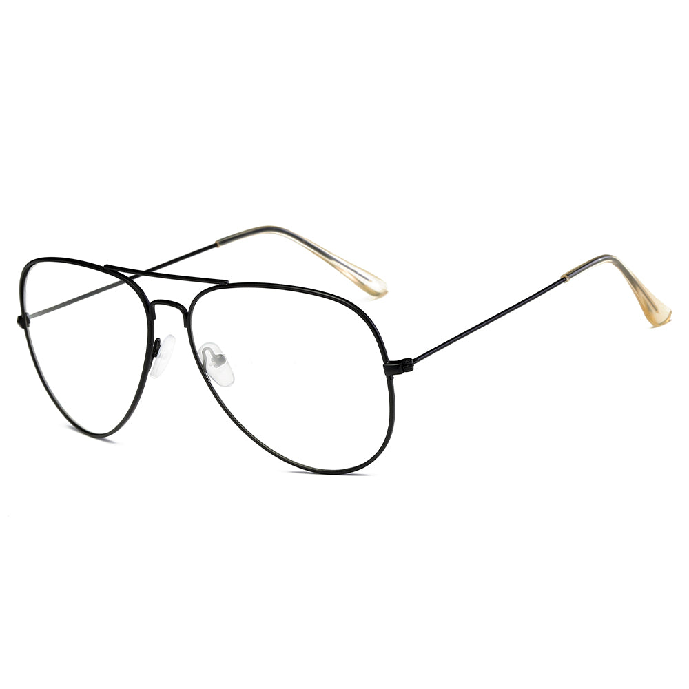 ENID | F1001 - Trendy Aviator Clear Glasses Lens Sun Glasses - Cramilo Eyewear - Stylish Trendy Affordable Sunglasses Clear Glasses Eye Wear Fashion