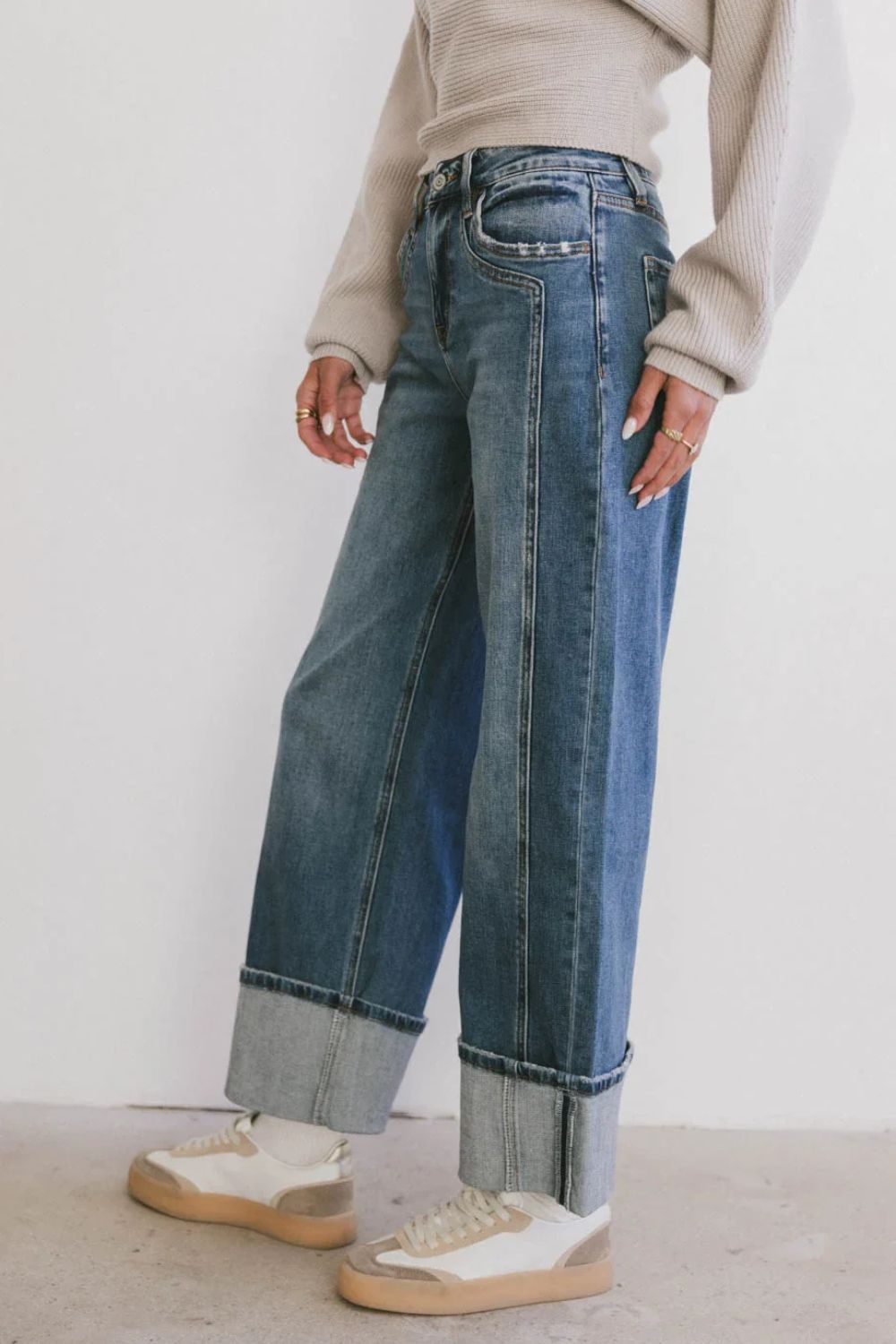 Straight Leg Jeans with Pockets - Charming Charlie
